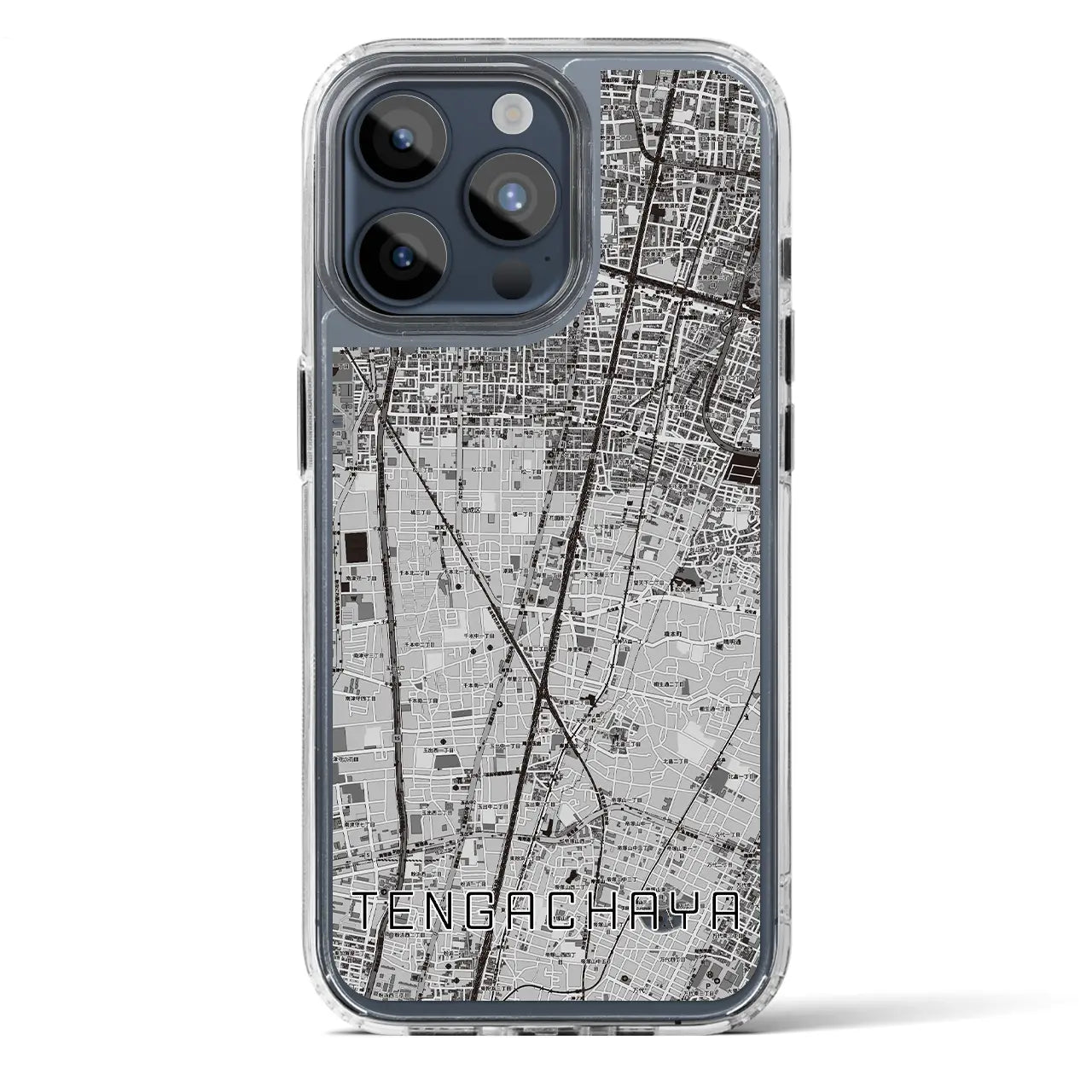 【天下茶屋(大阪府)】地図柄iPhoneケース(MagSafeタイプ)