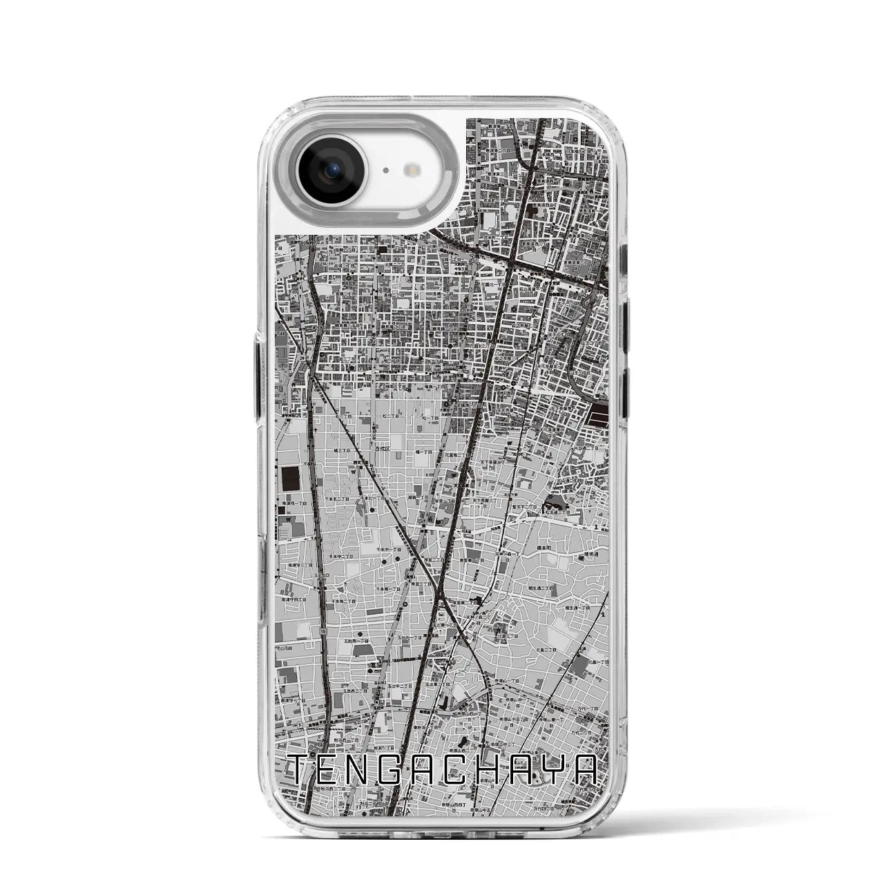 【天下茶屋(大阪府)】地図柄iPhoneケース(MagSafeタイプ)