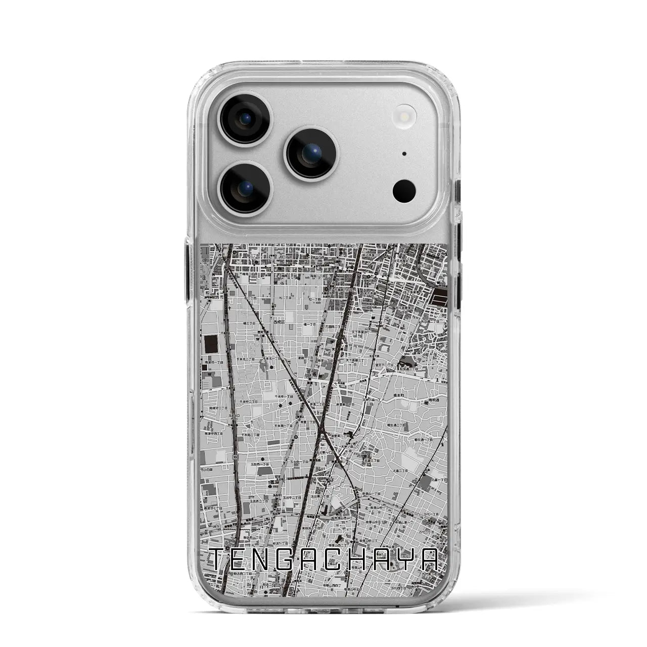 【天下茶屋(大阪府)】地図柄iPhoneケース(MagSafeタイプ)