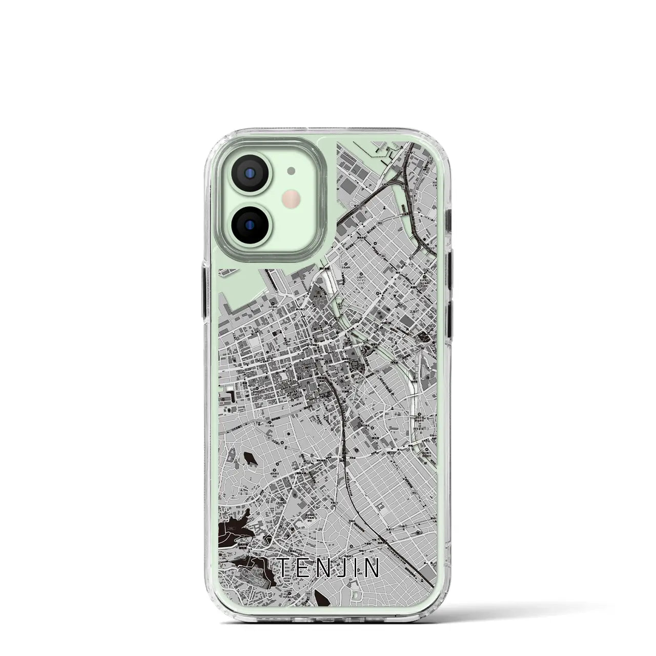 【天神(福岡県)】地図柄iPhoneケース(MagSafeタイプ)