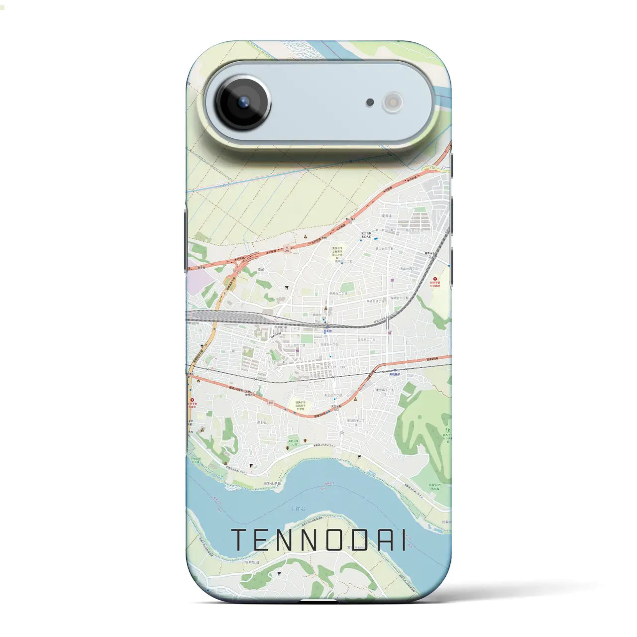 【天王台(千葉県)】地図柄iPhoneケース(バックカバータイプ)