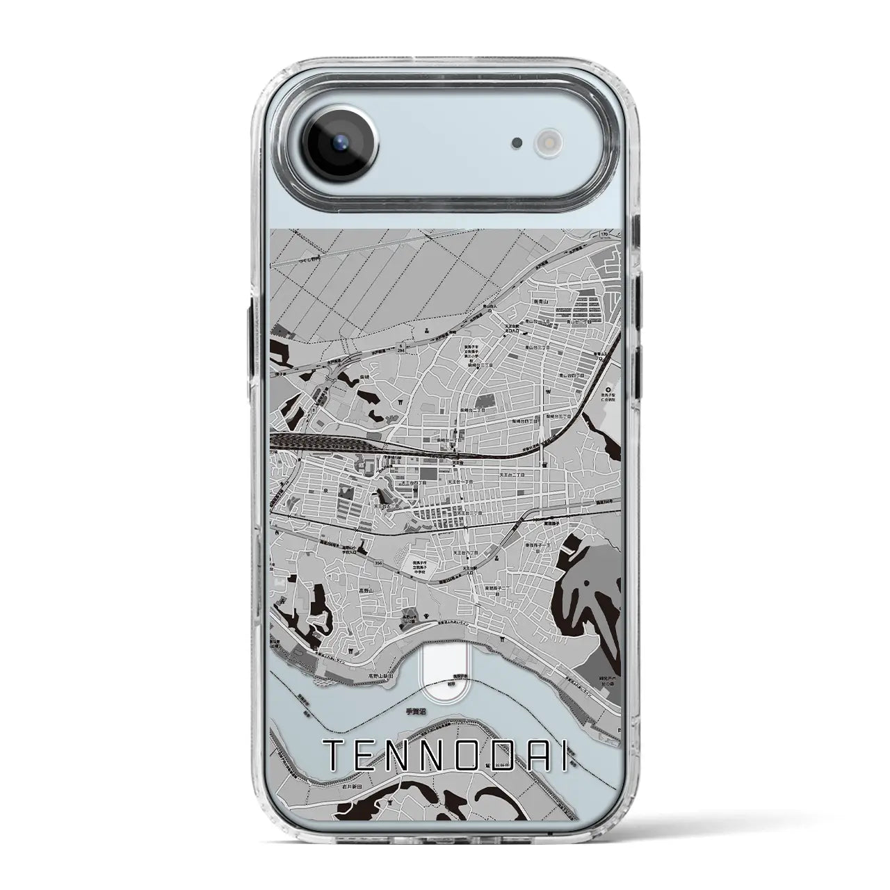 【天王台(千葉県)】地図柄iPhoneケース(MagSafeタイプ)