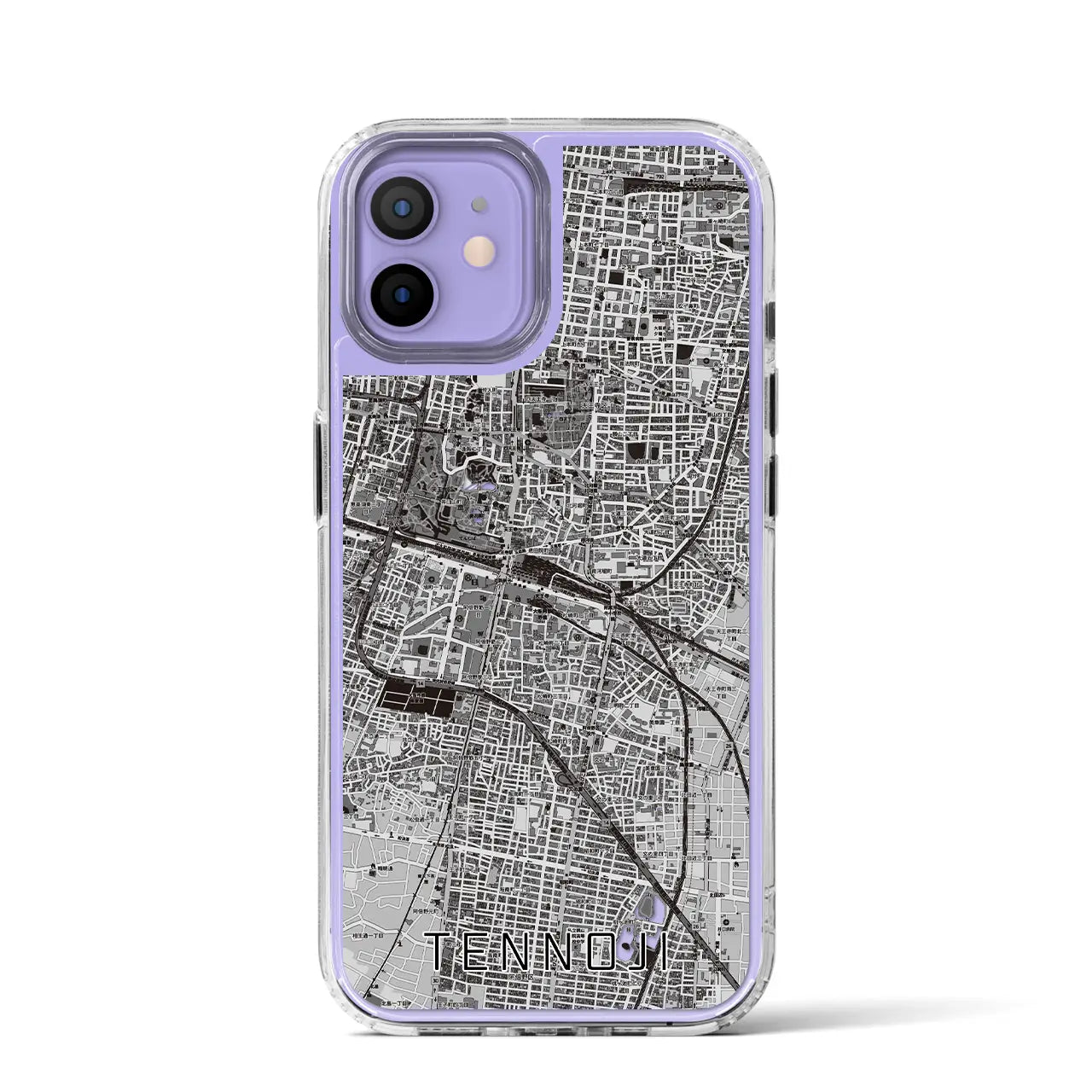 【天王寺(大阪府)】地図柄iPhoneケース(MagSafeタイプ)