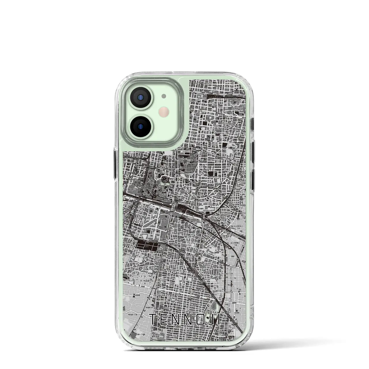 【天王寺(大阪府)】地図柄iPhoneケース(MagSafeタイプ)