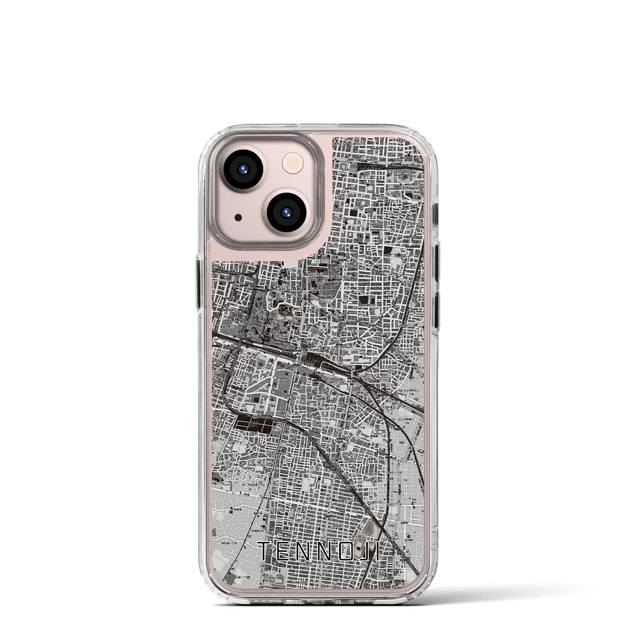 【天王寺(大阪府)】地図柄iPhoneケース(MagSafeタイプ)