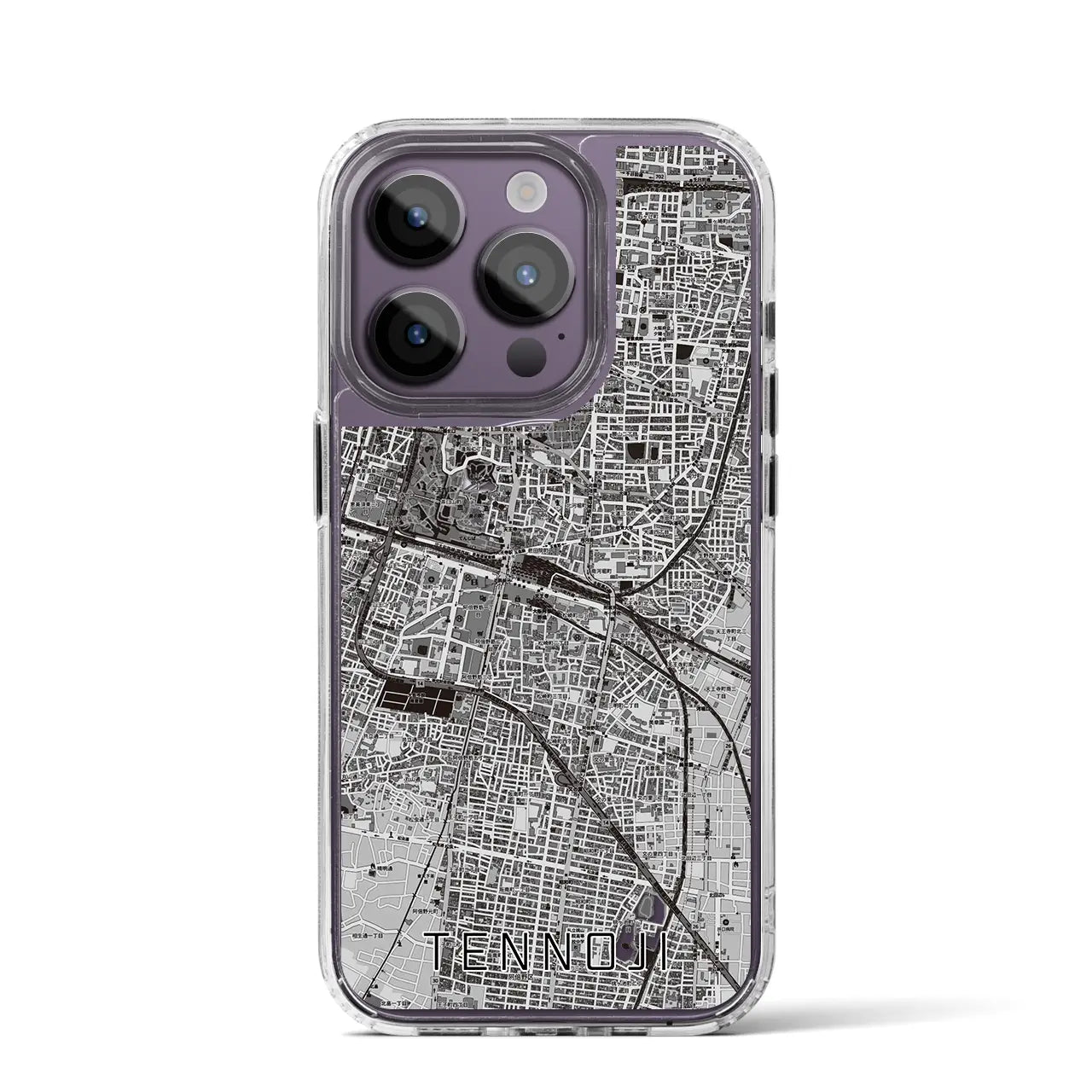 【天王寺(大阪府)】地図柄iPhoneケース(MagSafeタイプ)