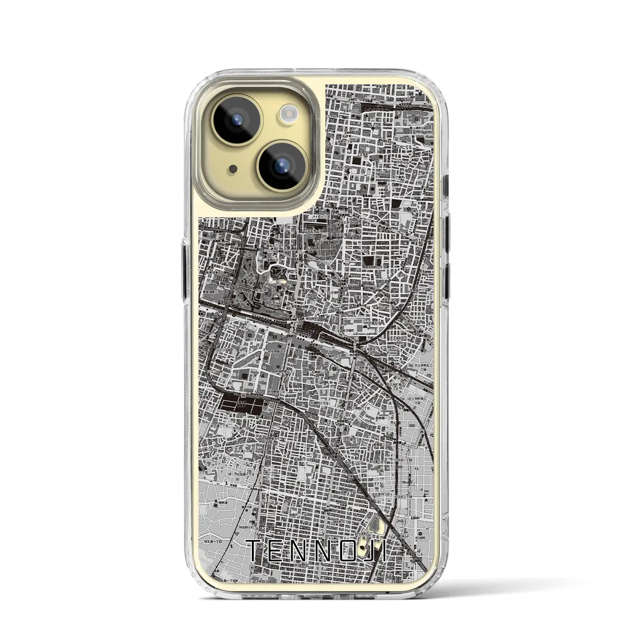 【天王寺(大阪府)】地図柄iPhoneケース(MagSafeタイプ)