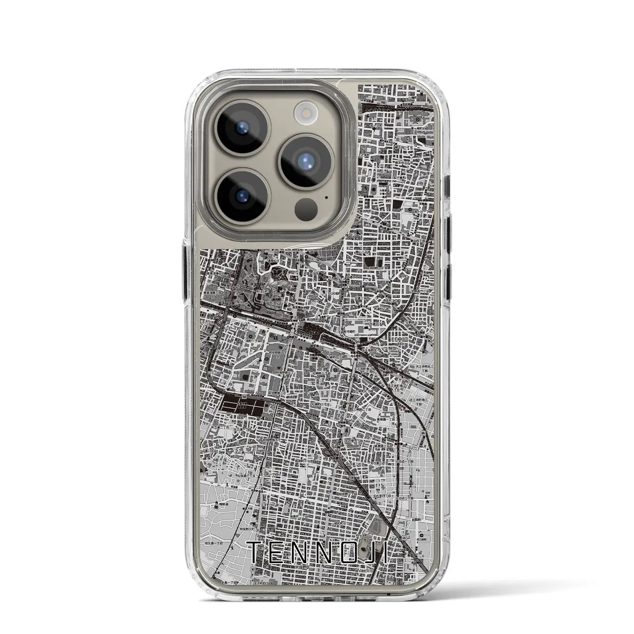 【天王寺(大阪府)】地図柄iPhoneケース(MagSafeタイプ)