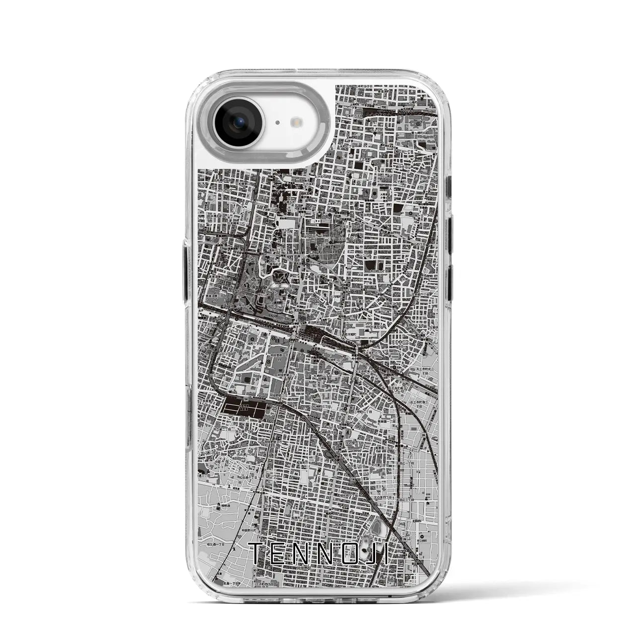 【天王寺(大阪府)】地図柄iPhoneケース(MagSafeタイプ)