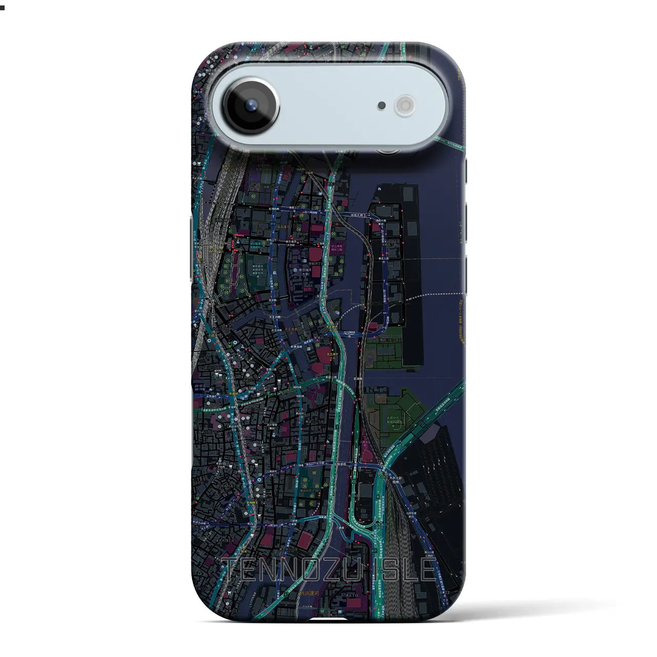 【天王洲アイル(東京都)】地図柄iPhoneケース(バックカバータイプ)