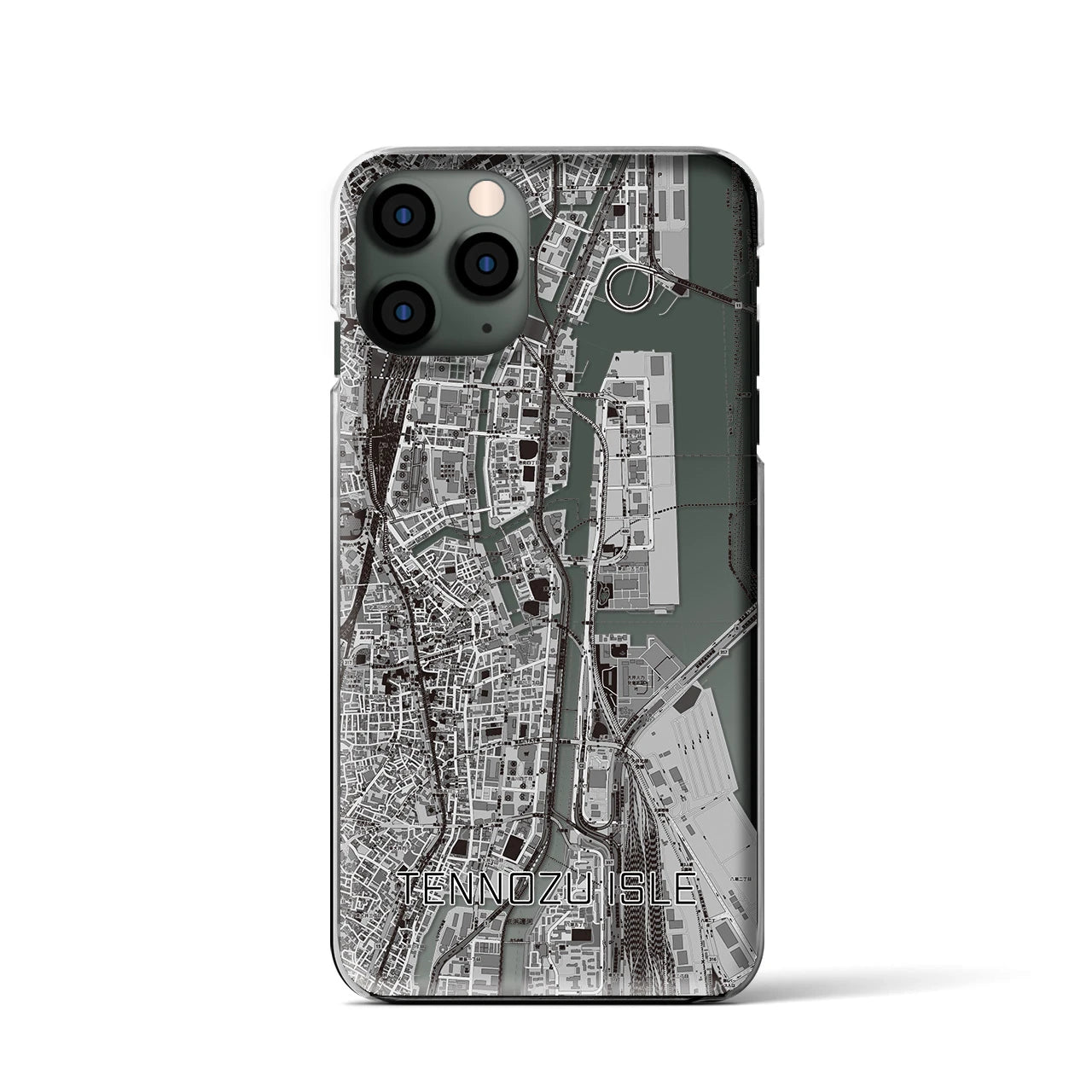 【天王洲アイル(東京都)】地図柄iPhoneケース(クリアタイプ)