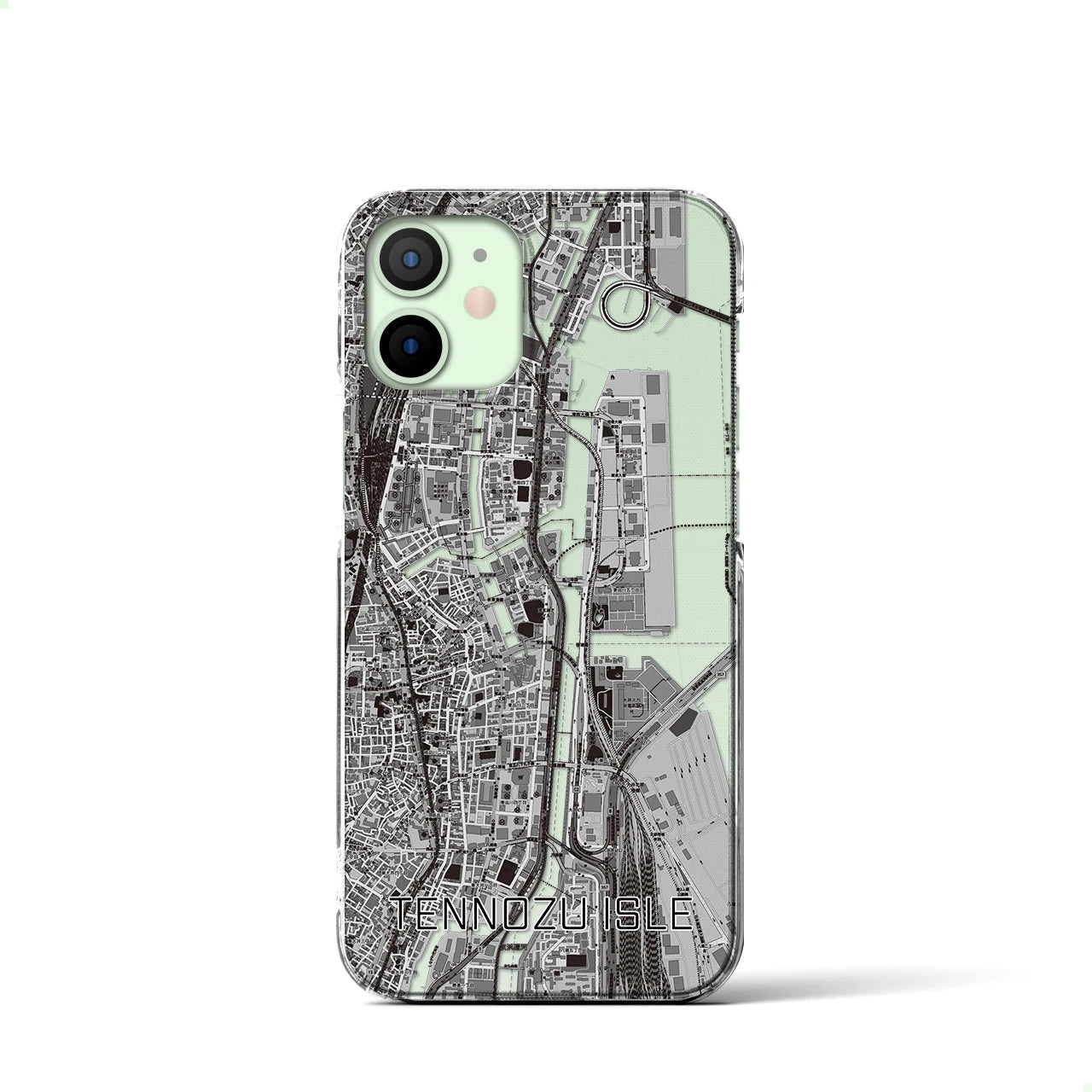 【天王洲アイル(東京都)】地図柄iPhoneケース(クリアタイプ)