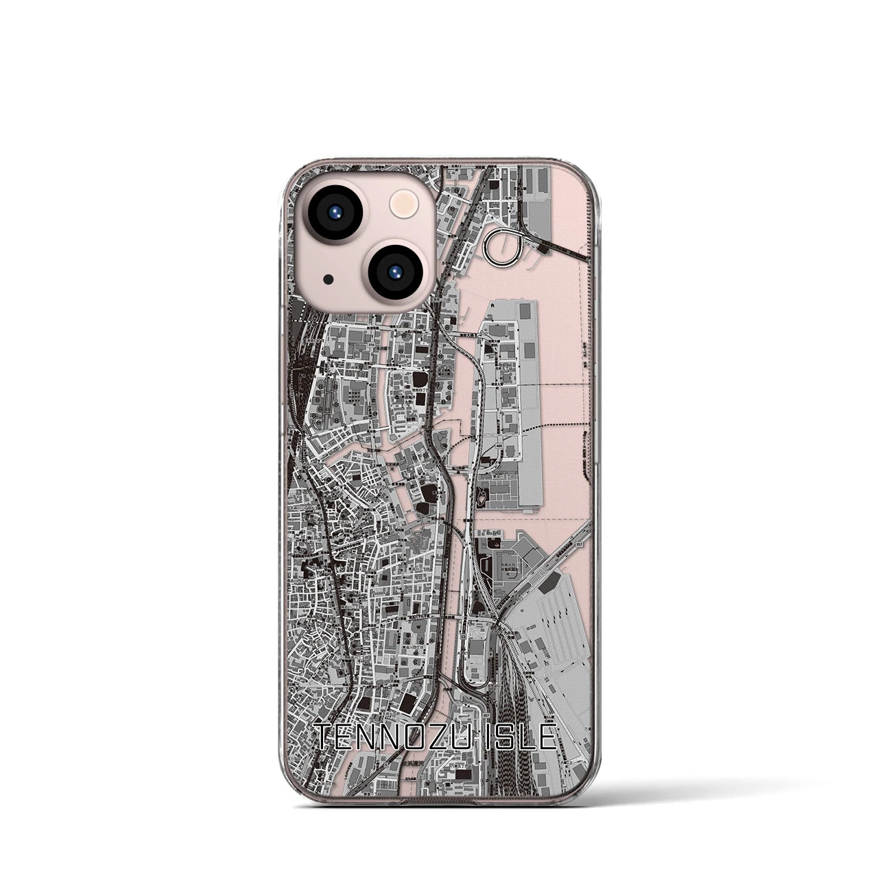 【天王洲アイル(東京都)】地図柄iPhoneケース(クリアタイプ)