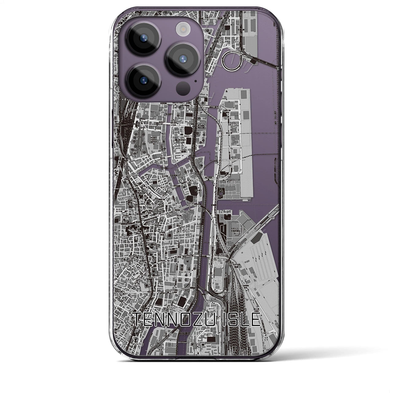 【天王洲アイル(東京都)】地図柄iPhoneケース(クリアタイプ)