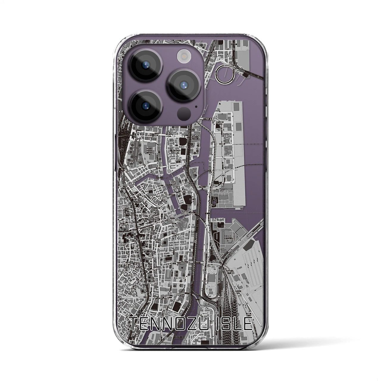 【天王洲アイル(東京都)】地図柄iPhoneケース(クリアタイプ)