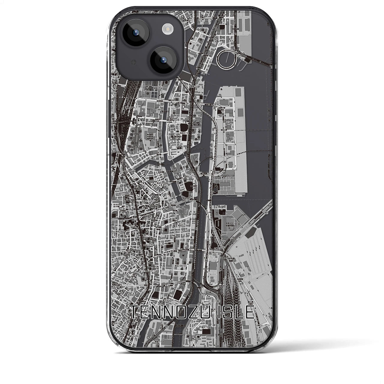 【天王洲アイル(東京都)】地図柄iPhoneケース(クリアタイプ)