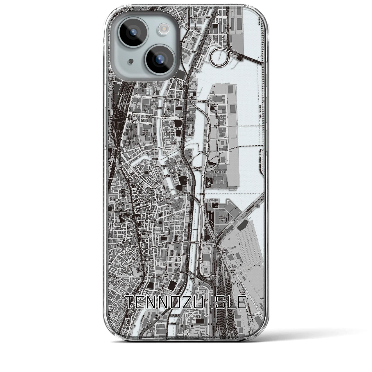 【天王洲アイル(東京都)】地図柄iPhoneケース(クリアタイプ)