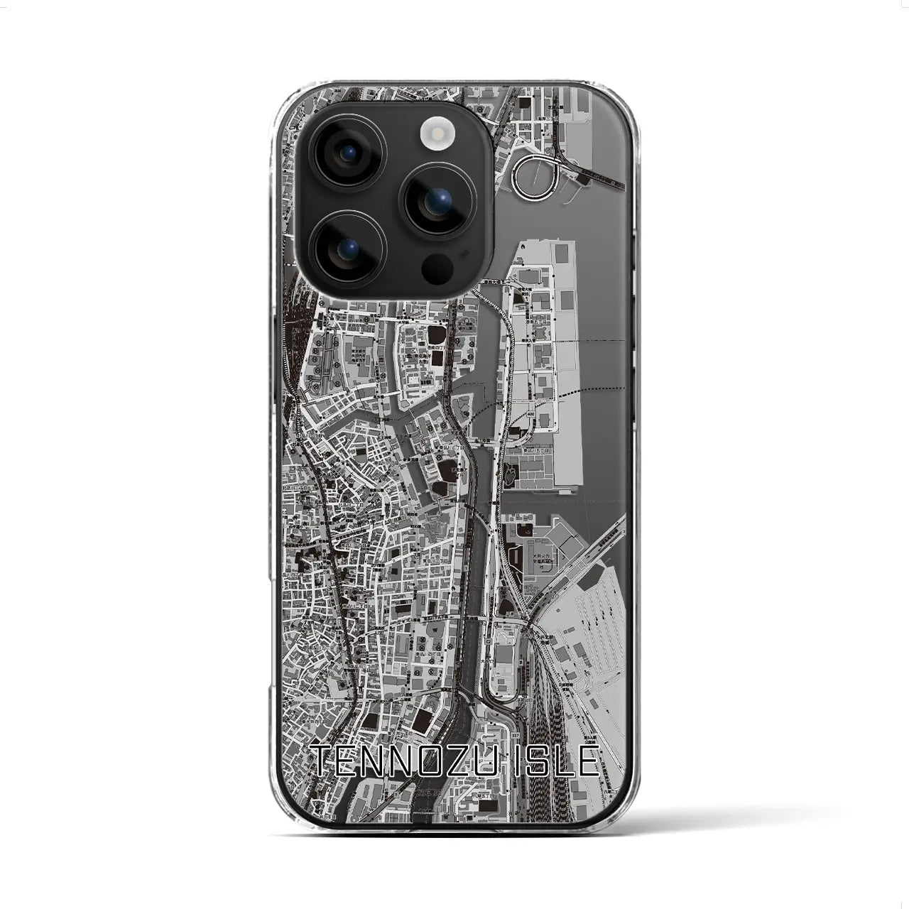 【天王洲アイル(東京都)】地図柄iPhoneケース(クリアタイプ)