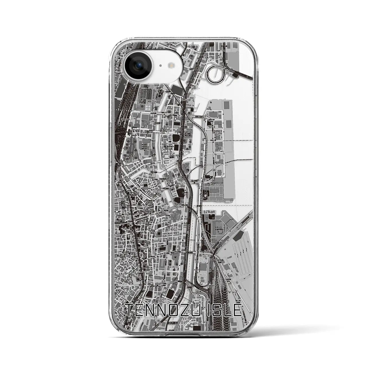 【天王洲アイル(東京都)】地図柄iPhoneケース(クリアタイプ)