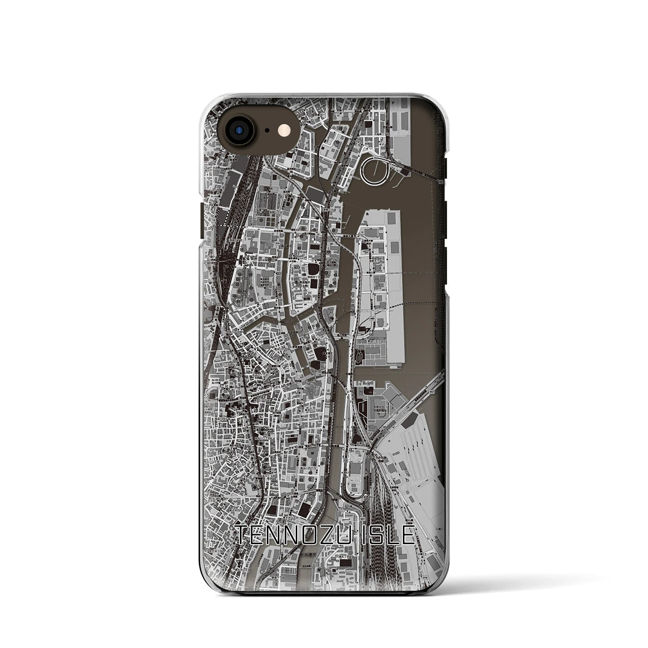 【天王洲アイル(東京都)】地図柄iPhoneケース(クリアタイプ)