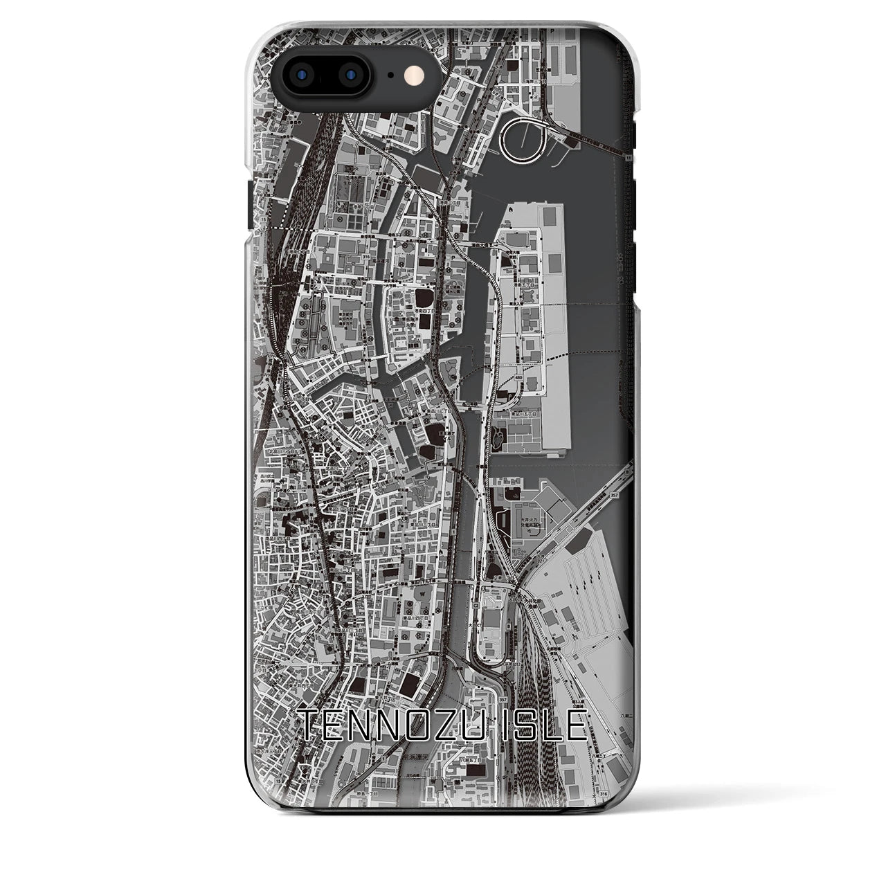 【天王洲アイル(東京都)】地図柄iPhoneケース(クリアタイプ)