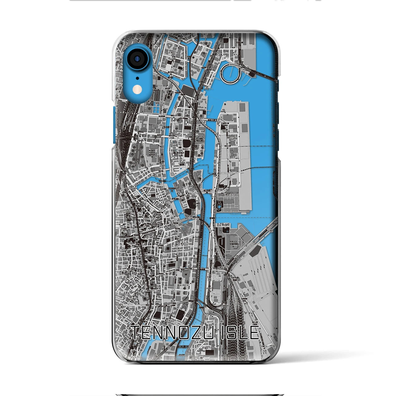 【天王洲アイル(東京都)】地図柄iPhoneケース(クリアタイプ)