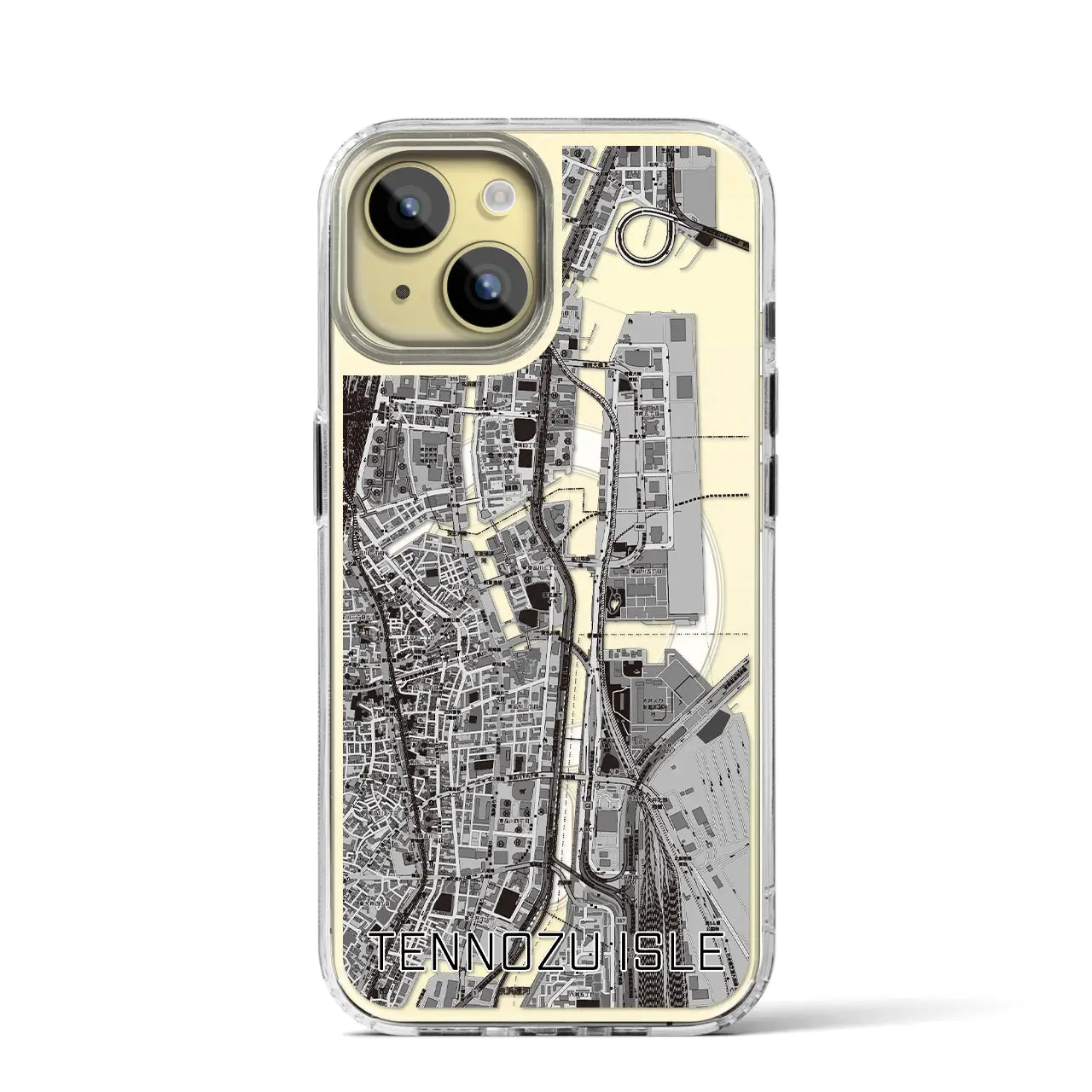 【天王洲アイル(東京都)】地図柄iPhoneケース(MagSafeタイプ)