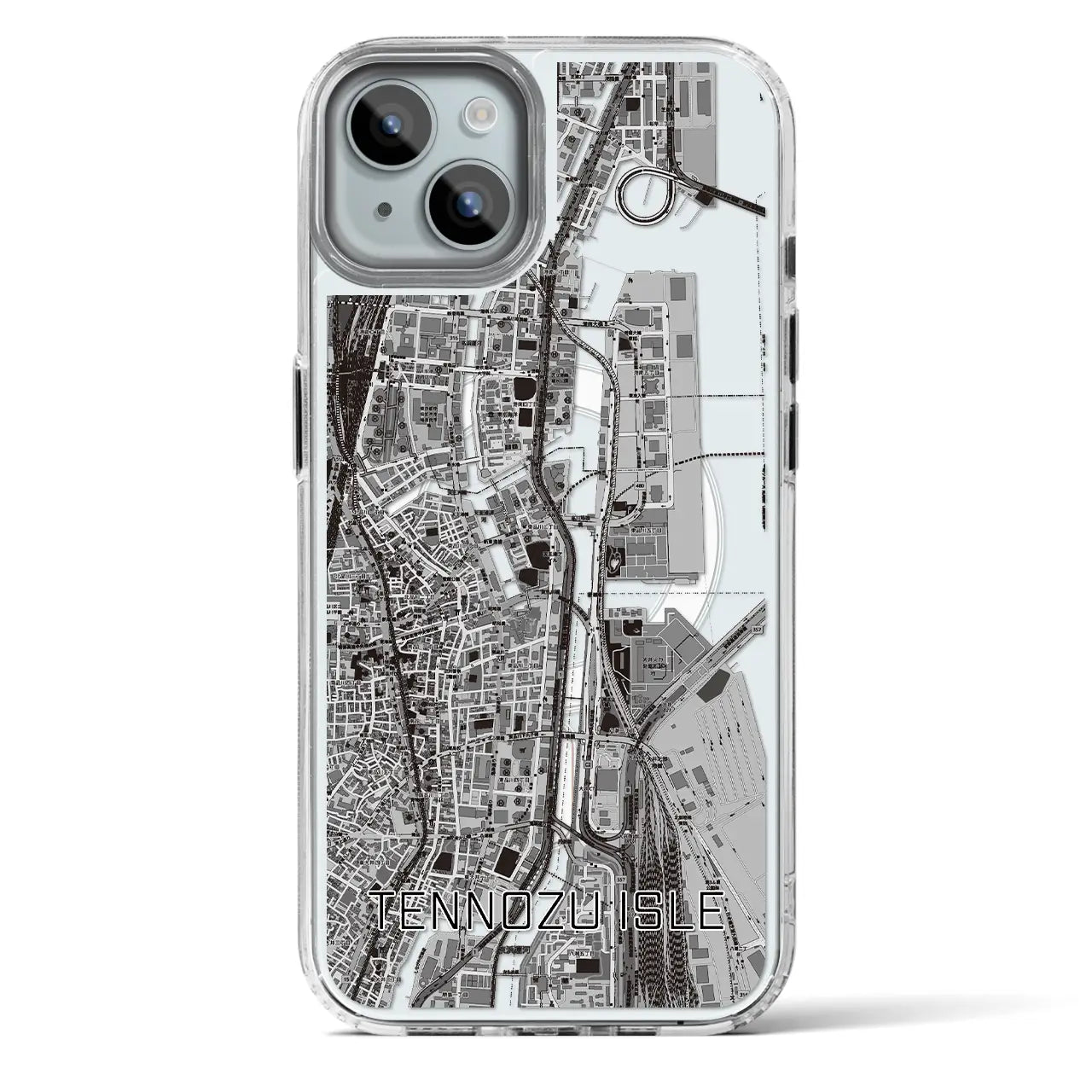 【天王洲アイル(東京都)】地図柄iPhoneケース(MagSafeタイプ)