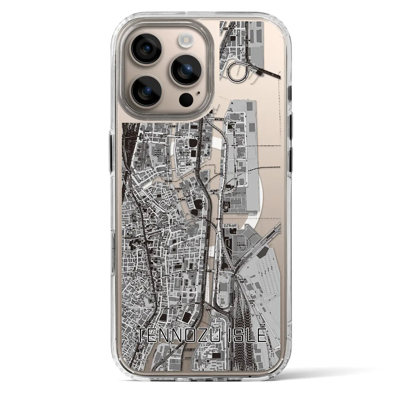 【天王洲アイル(東京都)】地図柄iPhoneケース(MagSafeタイプ)