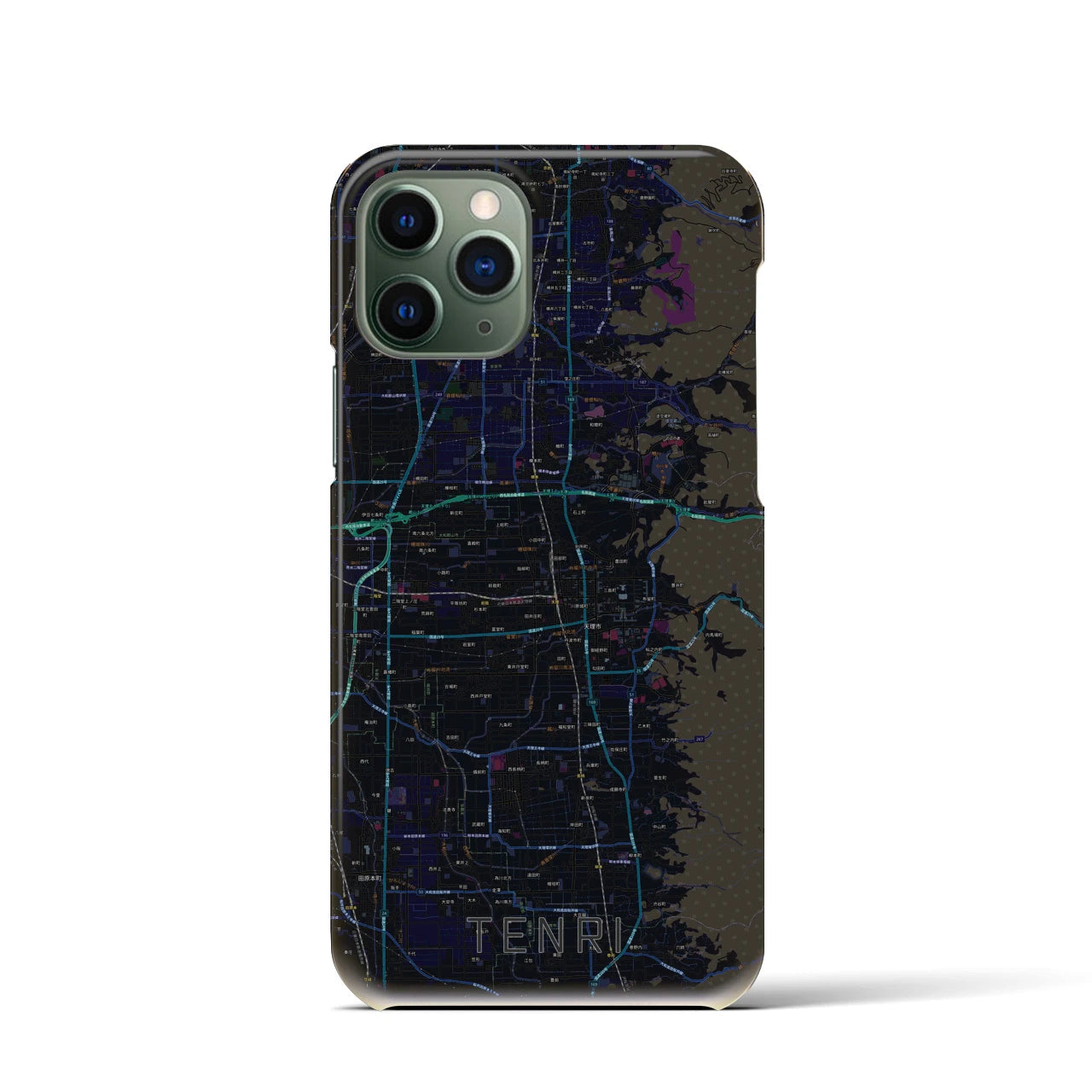 【天理(奈良県)】地図柄iPhoneケース(バックカバータイプ)