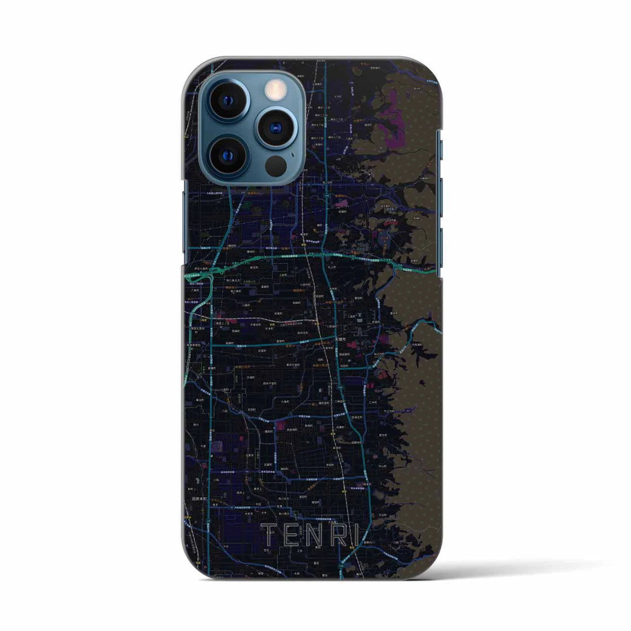 【天理(奈良県)】地図柄iPhoneケース(バックカバータイプ)