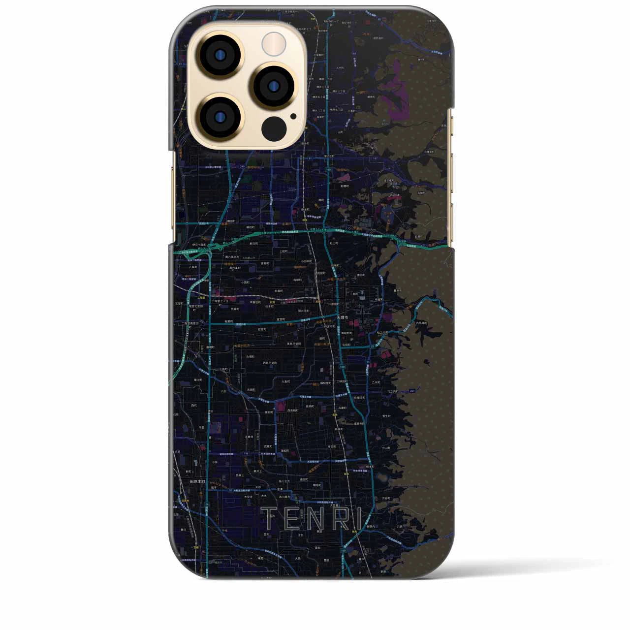 【天理(奈良県)】地図柄iPhoneケース(バックカバータイプ)