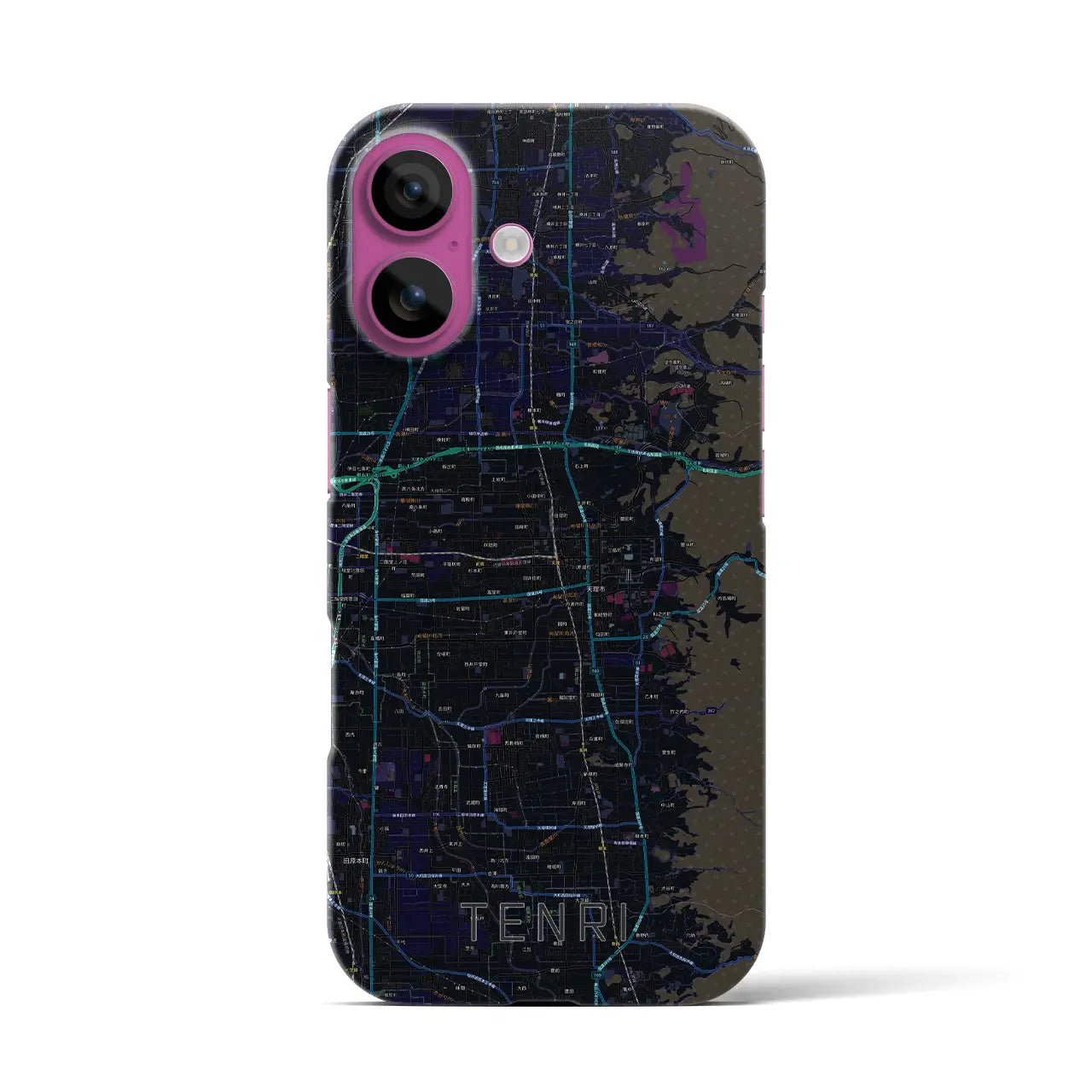 【天理(奈良県)】地図柄iPhoneケース(バックカバータイプ)