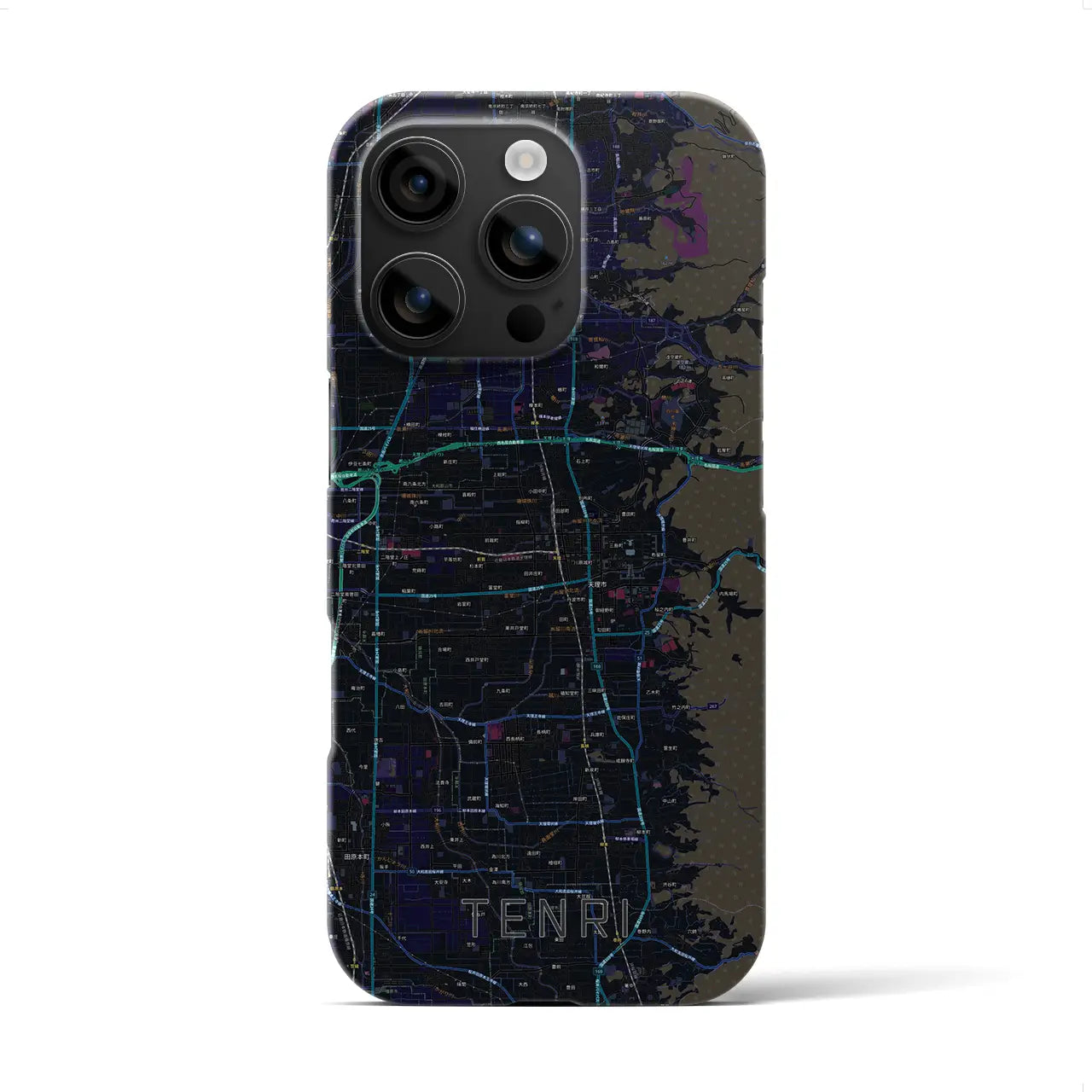 【天理(奈良県)】地図柄iPhoneケース(バックカバータイプ)