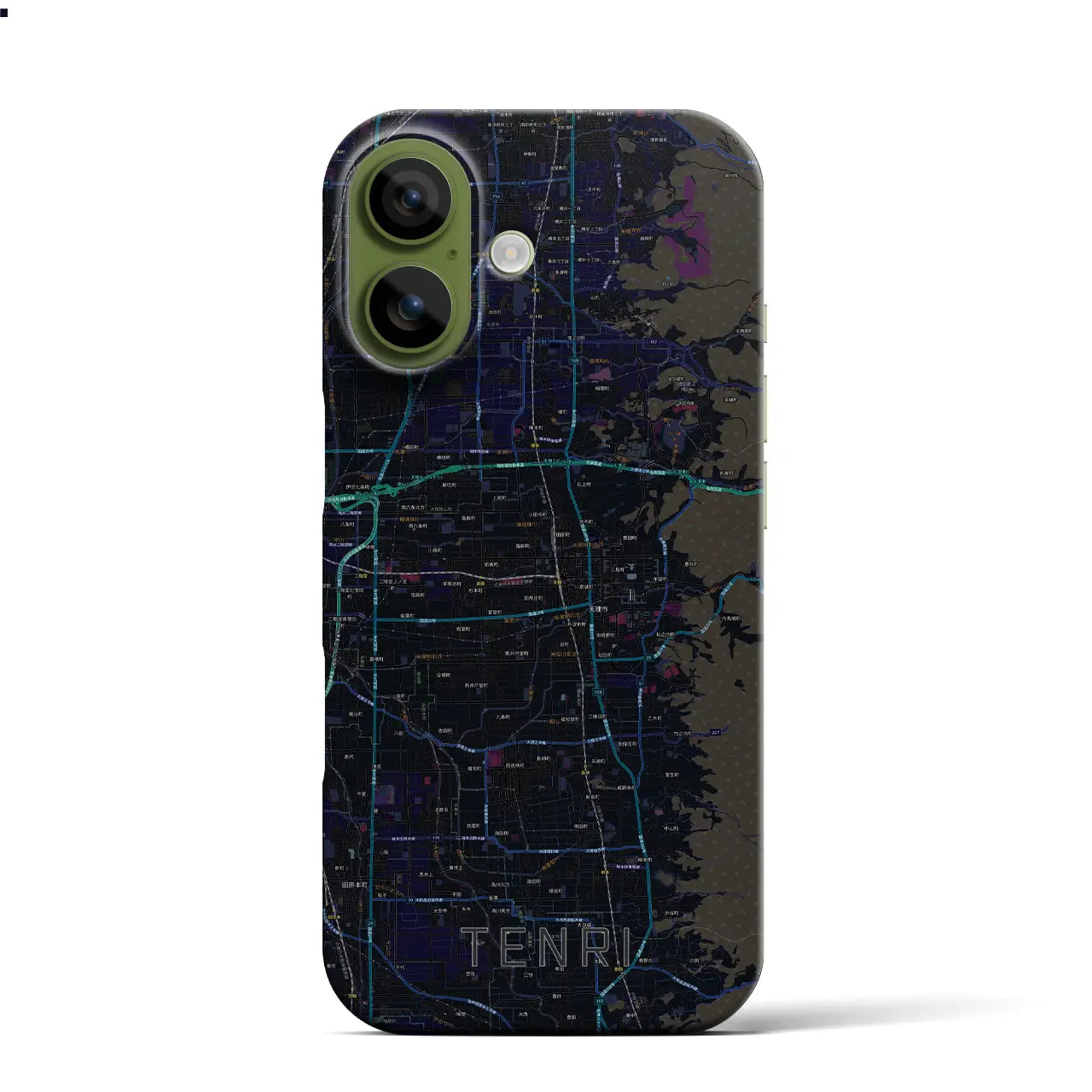 【天理(奈良県)】地図柄iPhoneケース(バックカバータイプ)