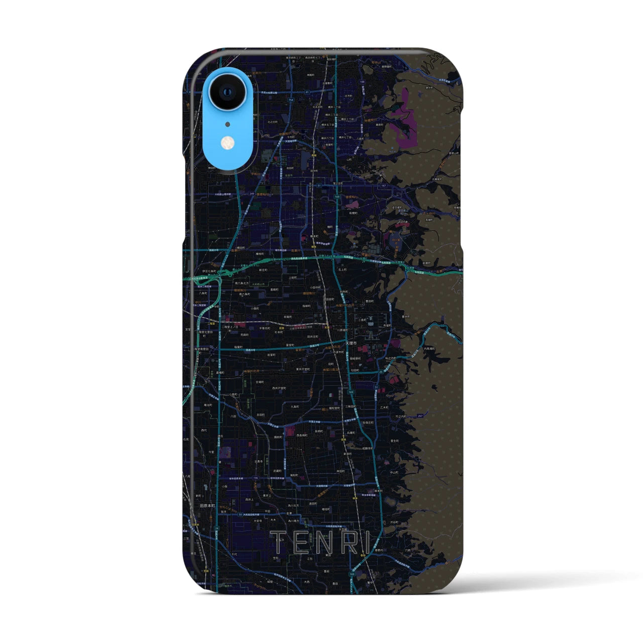【天理(奈良県)】地図柄iPhoneケース(バックカバータイプ)
