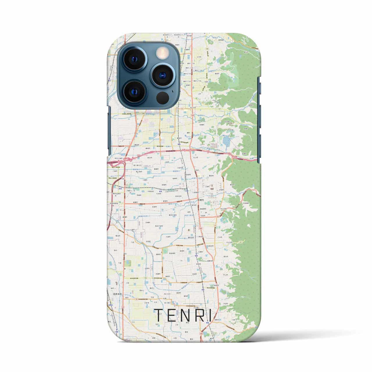 【天理(奈良県)】地図柄iPhoneケース(バックカバータイプ)