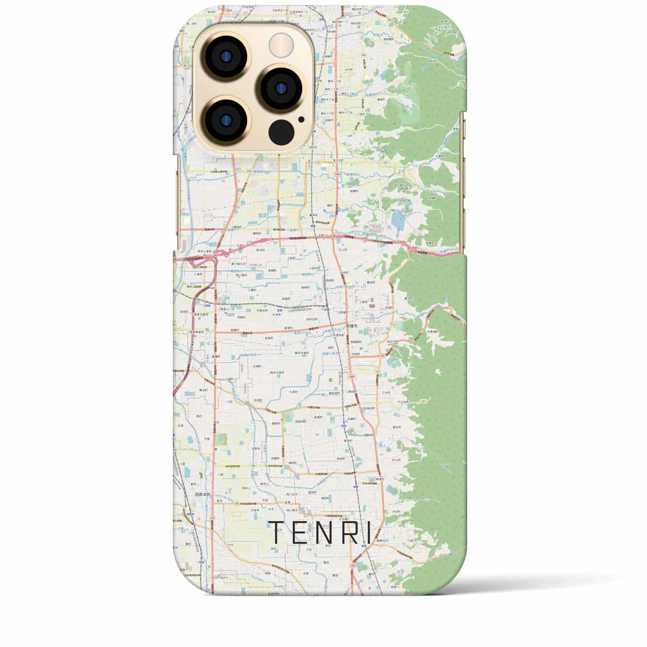 【天理(奈良県)】地図柄iPhoneケース(バックカバータイプ)