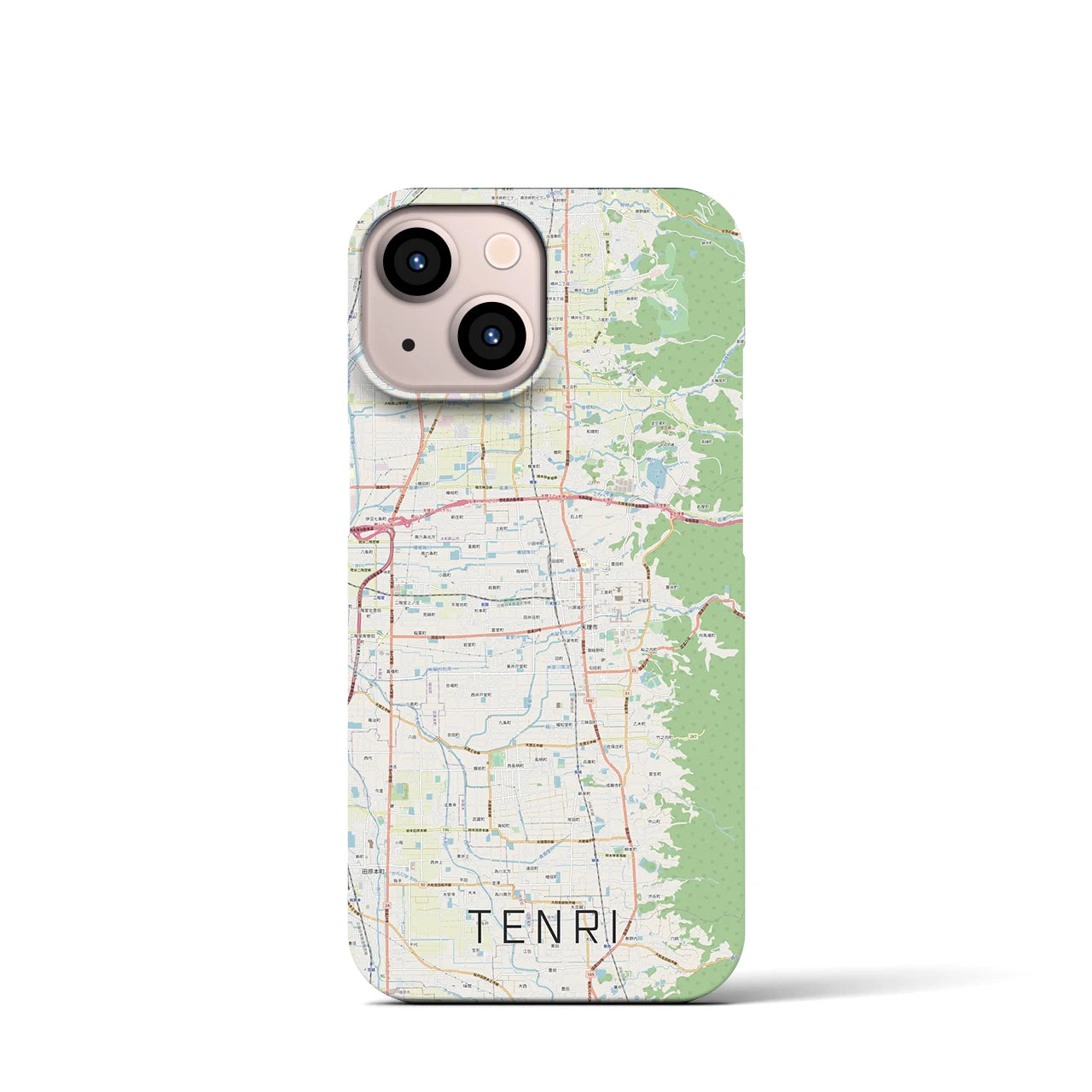 【天理(奈良県)】地図柄iPhoneケース(バックカバータイプ)