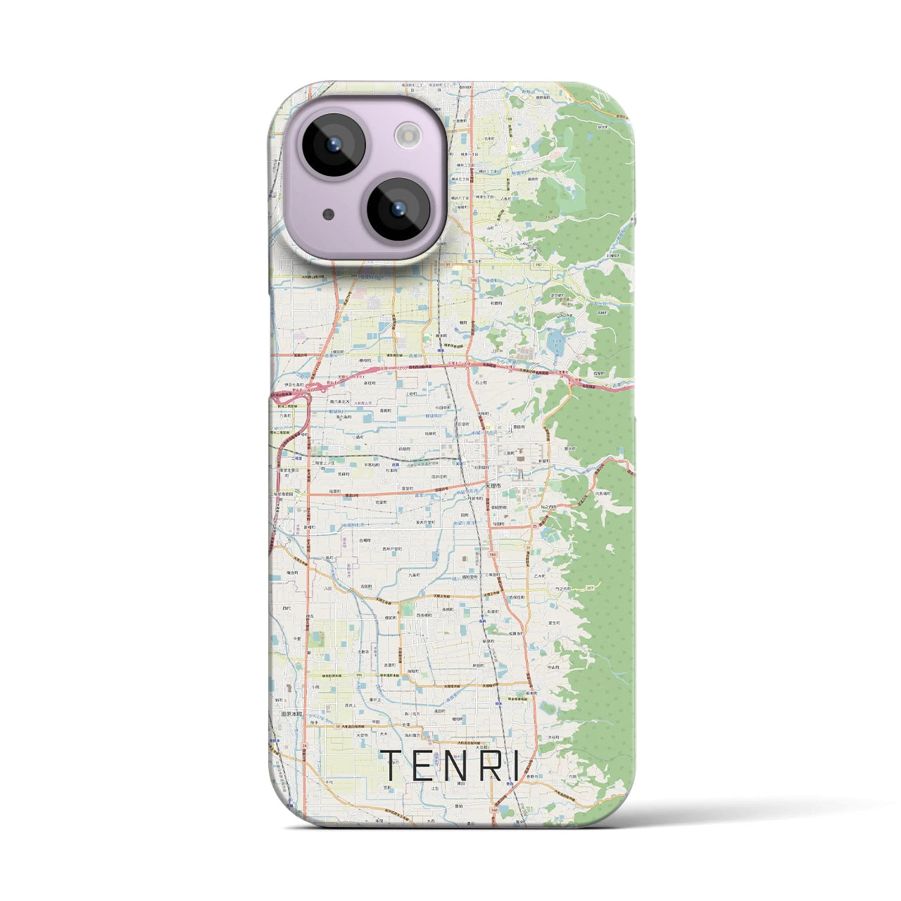 【天理(奈良県)】地図柄iPhoneケース(バックカバータイプ)