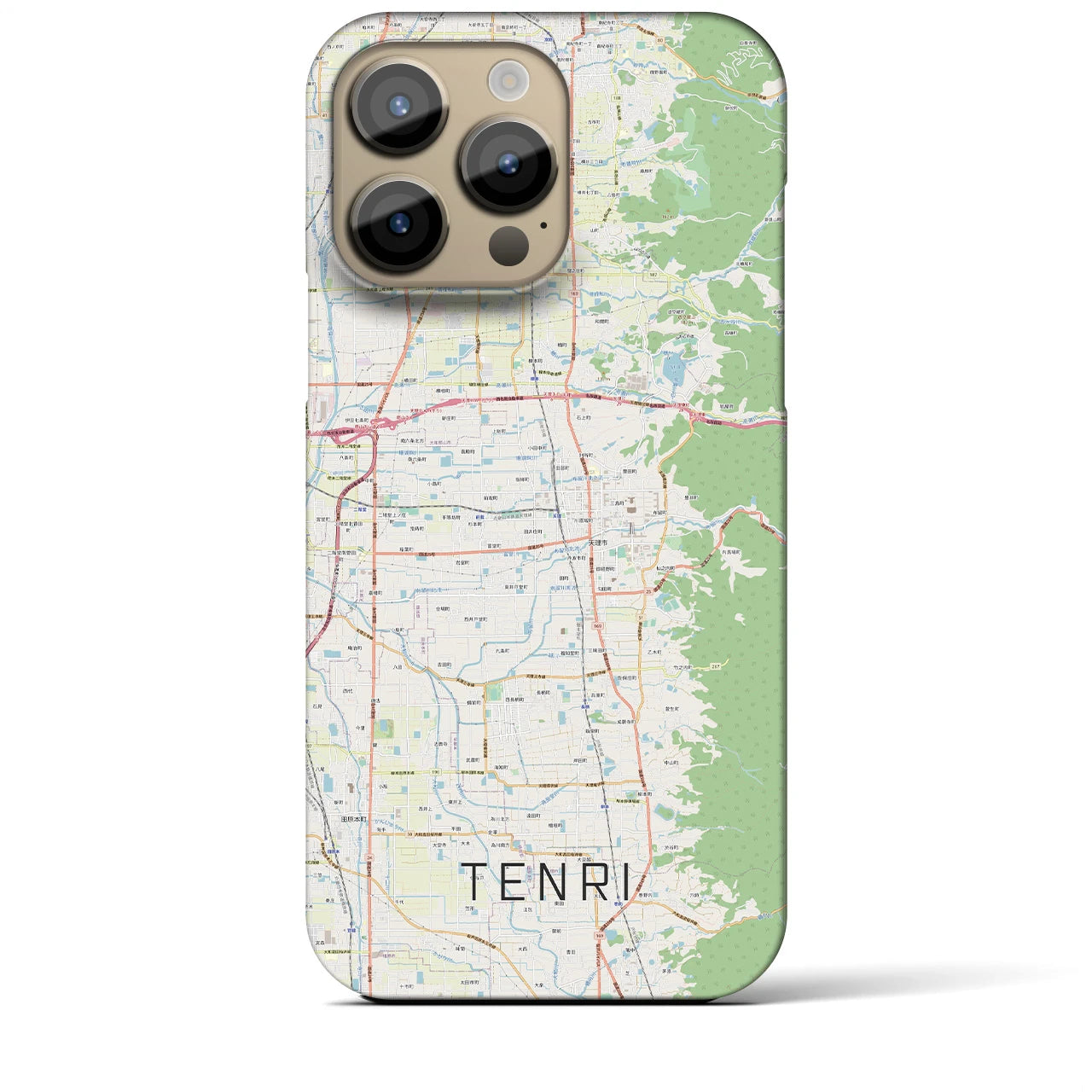 【天理(奈良県)】地図柄iPhoneケース(バックカバータイプ)