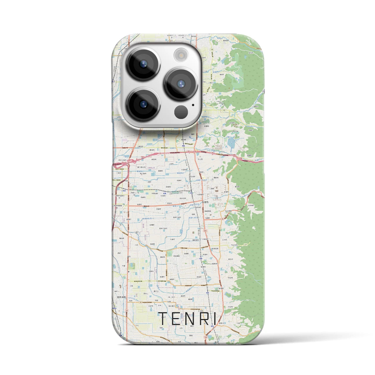 【天理(奈良県)】地図柄iPhoneケース(バックカバータイプ)