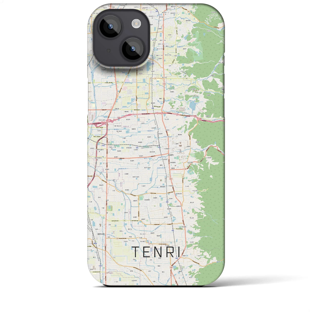 【天理(奈良県)】地図柄iPhoneケース(バックカバータイプ)