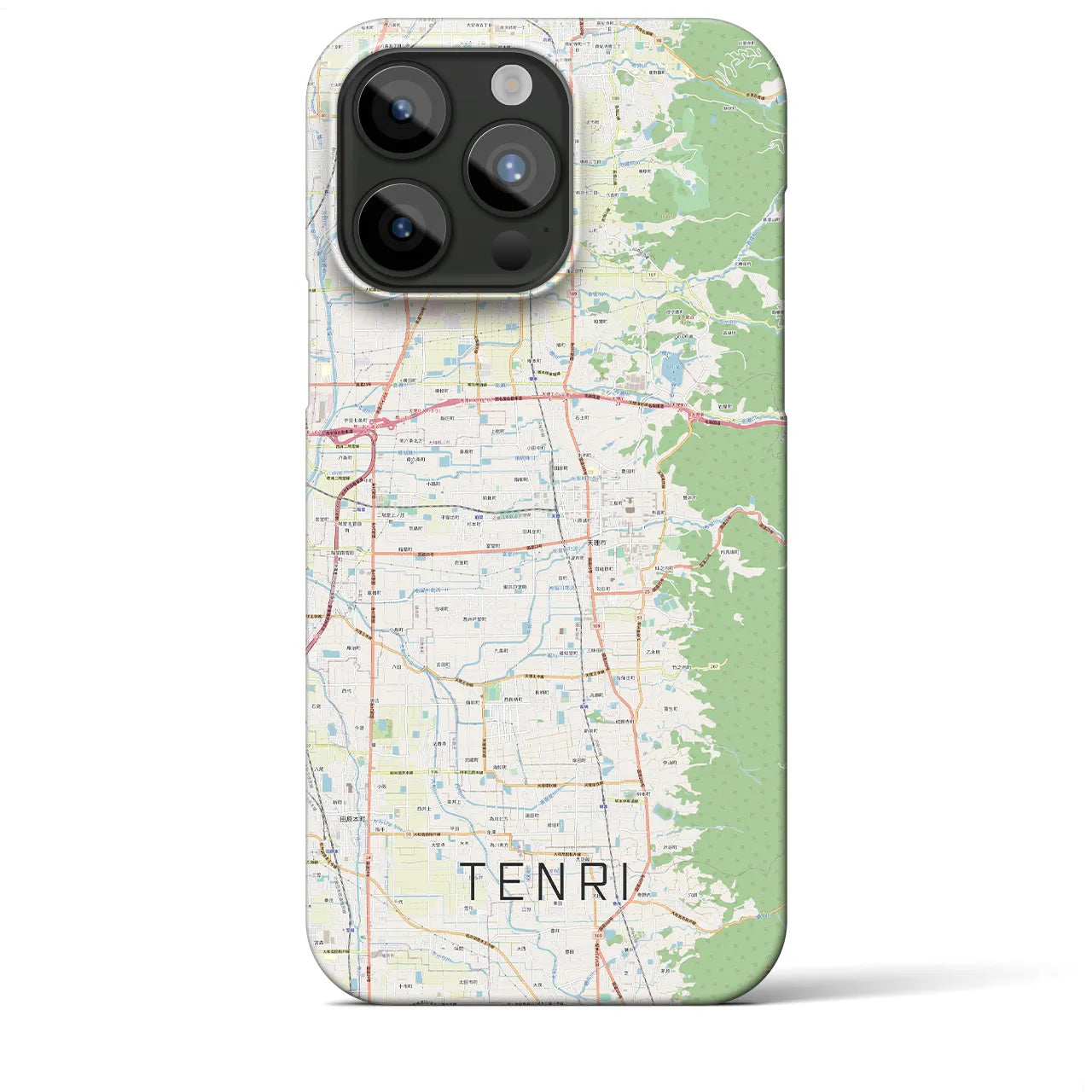 【天理(奈良県)】地図柄iPhoneケース(バックカバータイプ)