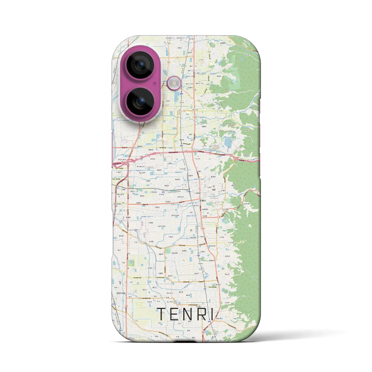 【天理(奈良県)】地図柄iPhoneケース(バックカバータイプ)