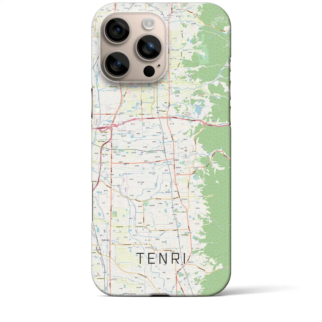 【天理(奈良県)】地図柄iPhoneケース(バックカバータイプ)