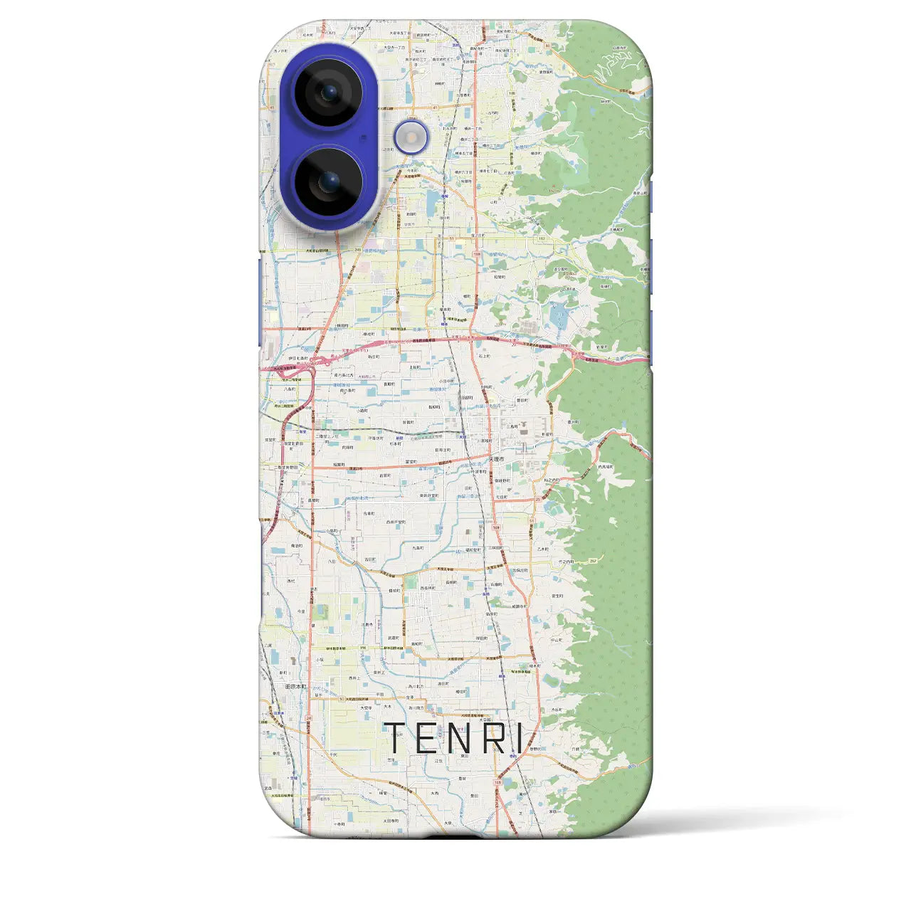 【天理(奈良県)】地図柄iPhoneケース(バックカバータイプ)ナチュラル・iPhone 16 Pro Max 用