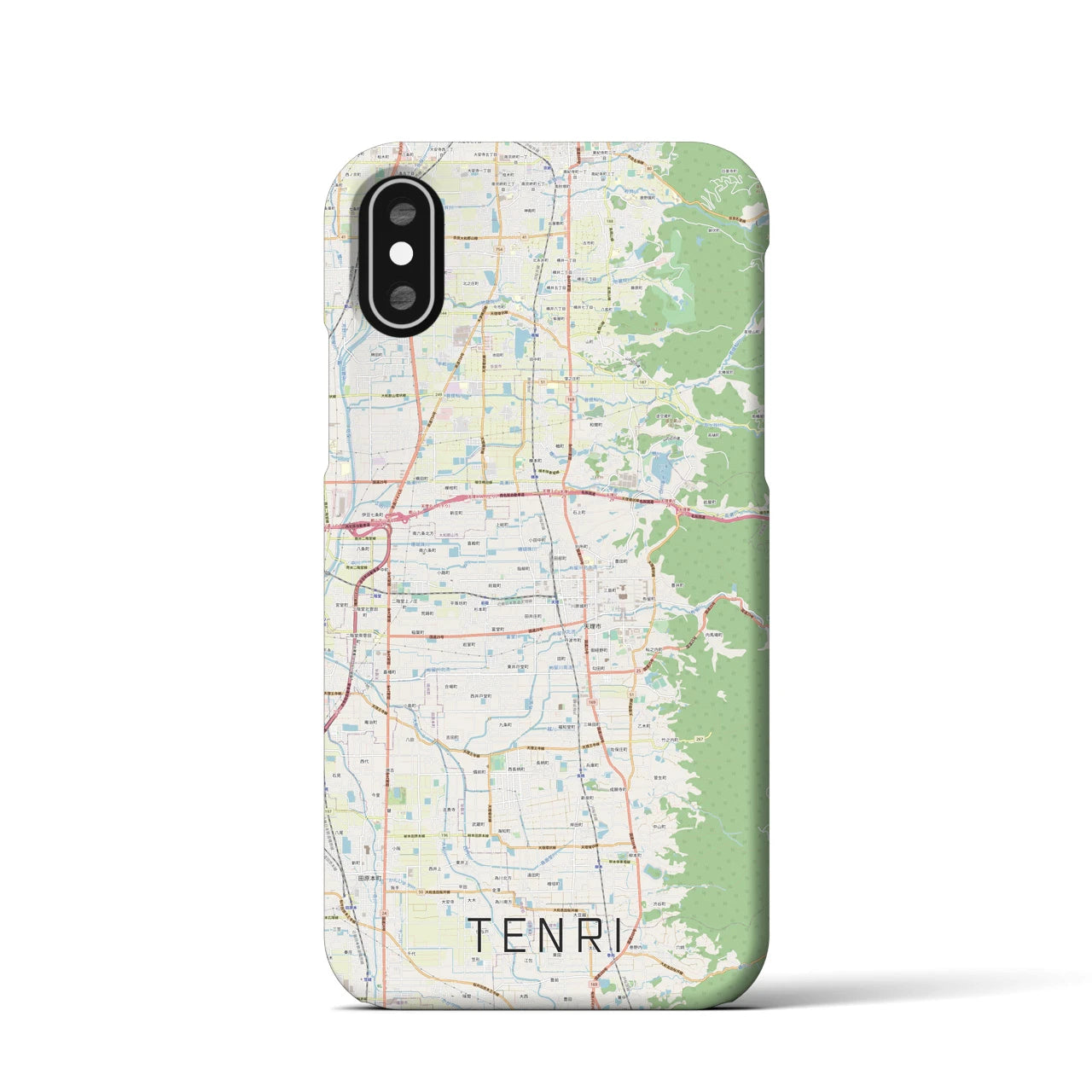 【天理(奈良県)】地図柄iPhoneケース(バックカバータイプ)