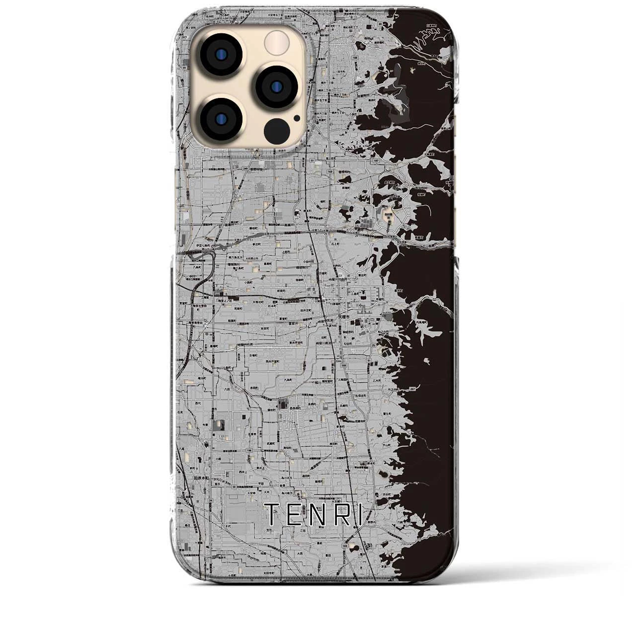 【天理(奈良県)】地図柄iPhoneケース(クリアタイプ)