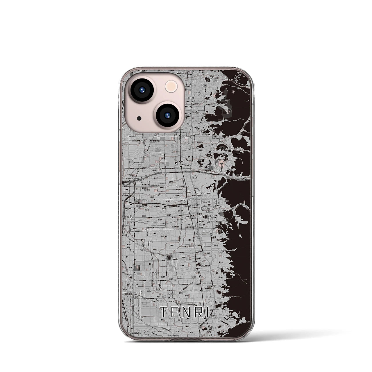 【天理(奈良県)】地図柄iPhoneケース(クリアタイプ)